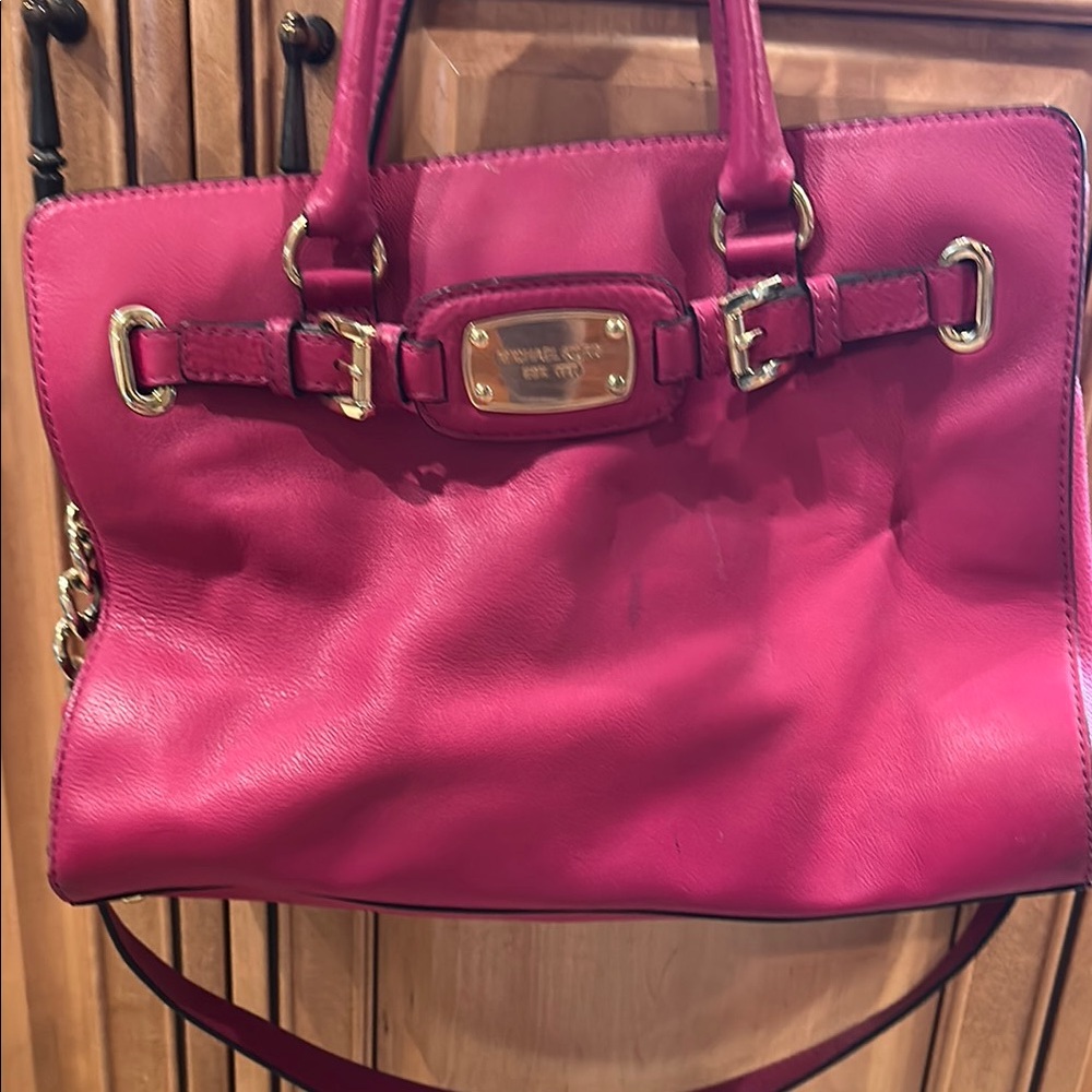 Michael Kors Pink Leather Tote Bag